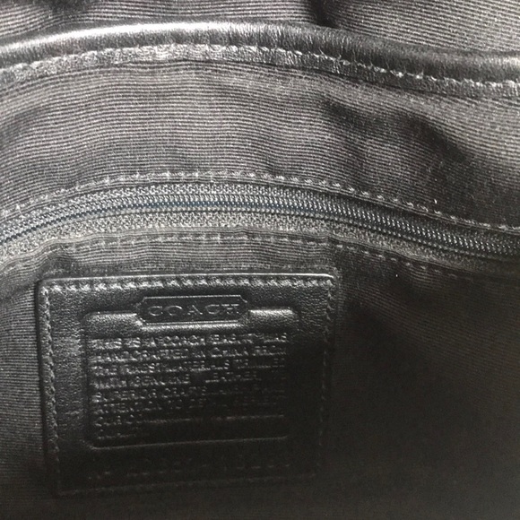 Authentic Black Coach Purse with strap - Picture 5 of 5